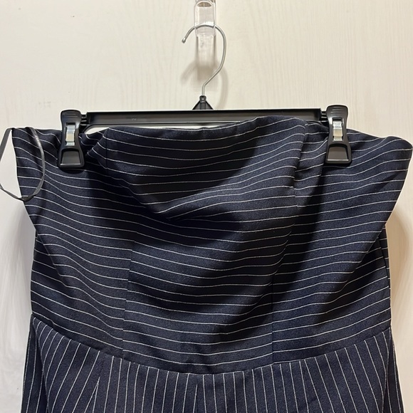 STRIPED STRAPLESS ROMPER - Picture 4 of 9